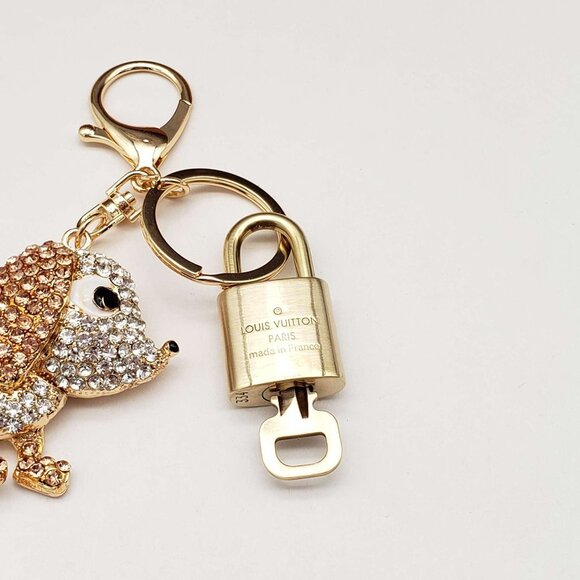 Authentic Louis Vuitton Lock & Key with unbranded Bagcharm, Keycharm, Keychain - Picture 4 of 7